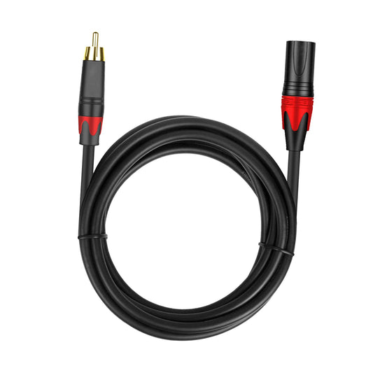 3 Pin XLR rca Microphone Cable Cord for Speakers XLR rca Mic Cable Female to Male 1m