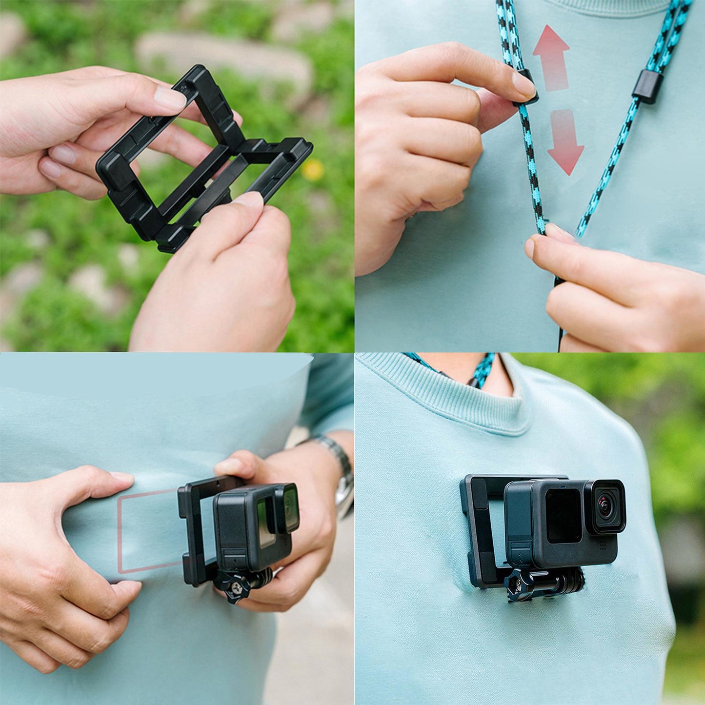 Portable Magnetic Camera Mount Fence Mount Chest Mount for
