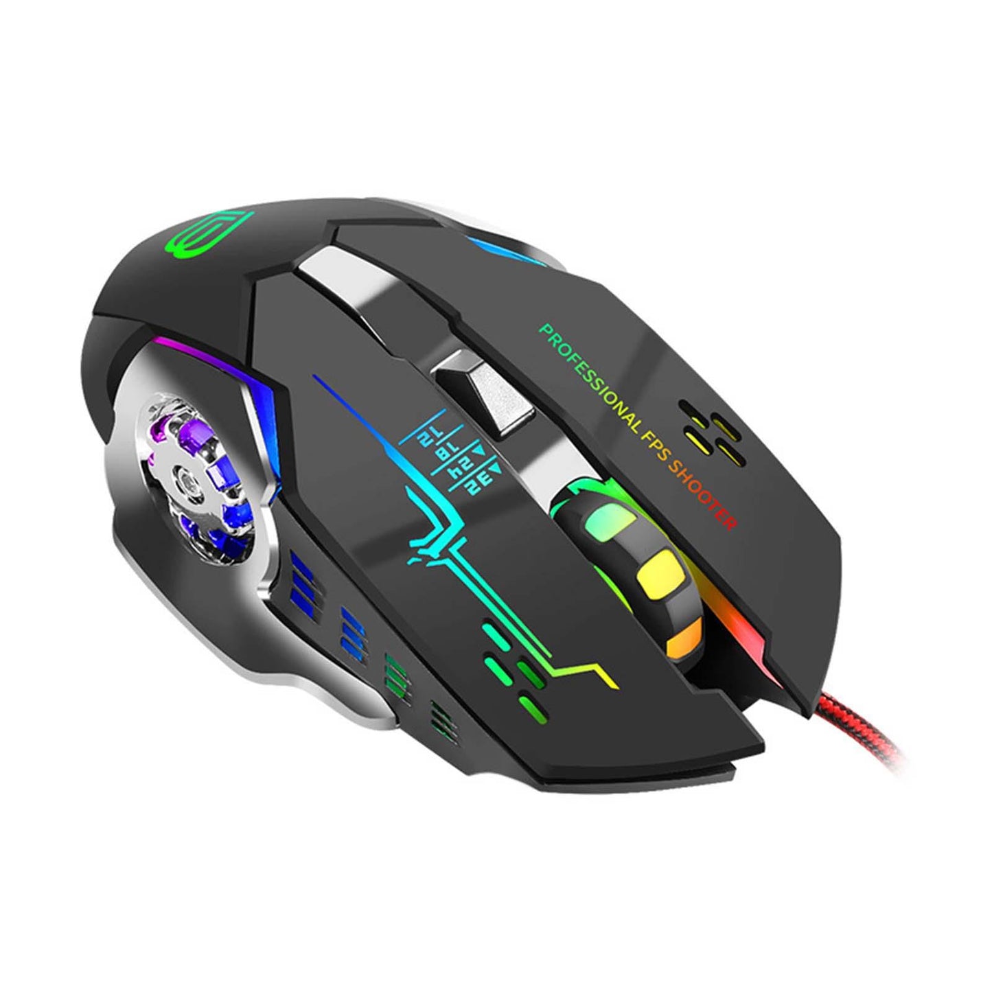 Wired Mouse Precise Operation 4 Adjustable DPI for Office Desktop Laptop