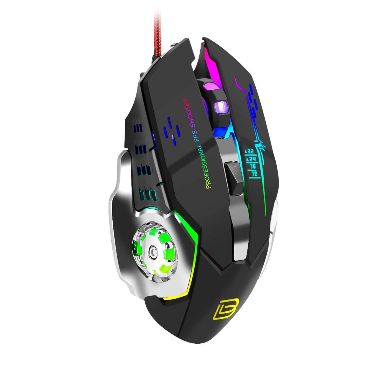 Wired Mouse Precise Operation 4 Adjustable DPI for Office Desktop Laptop