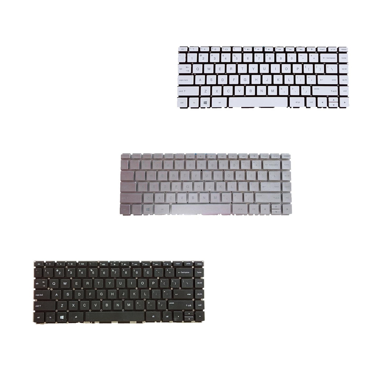 US Layout Laptop Keyboard for HP Pavilion x360 14-Bs 14-Ba 14T-Ba 14M-Ba White