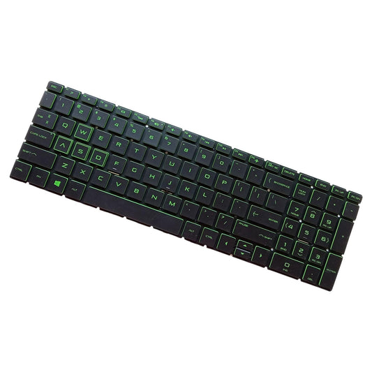 US English Keyboard Replaces for HP 15-Dx Tpn-C136 Professional Components Green Letter Black
