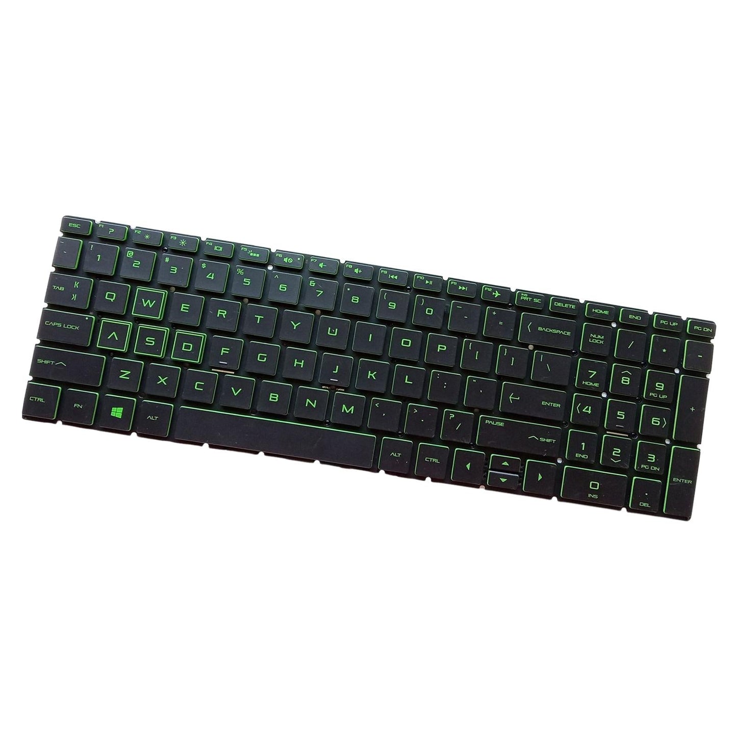 US English Keyboard Replaces for HP 15-Dx Tpn-C136 Professional Components Green Letter Black