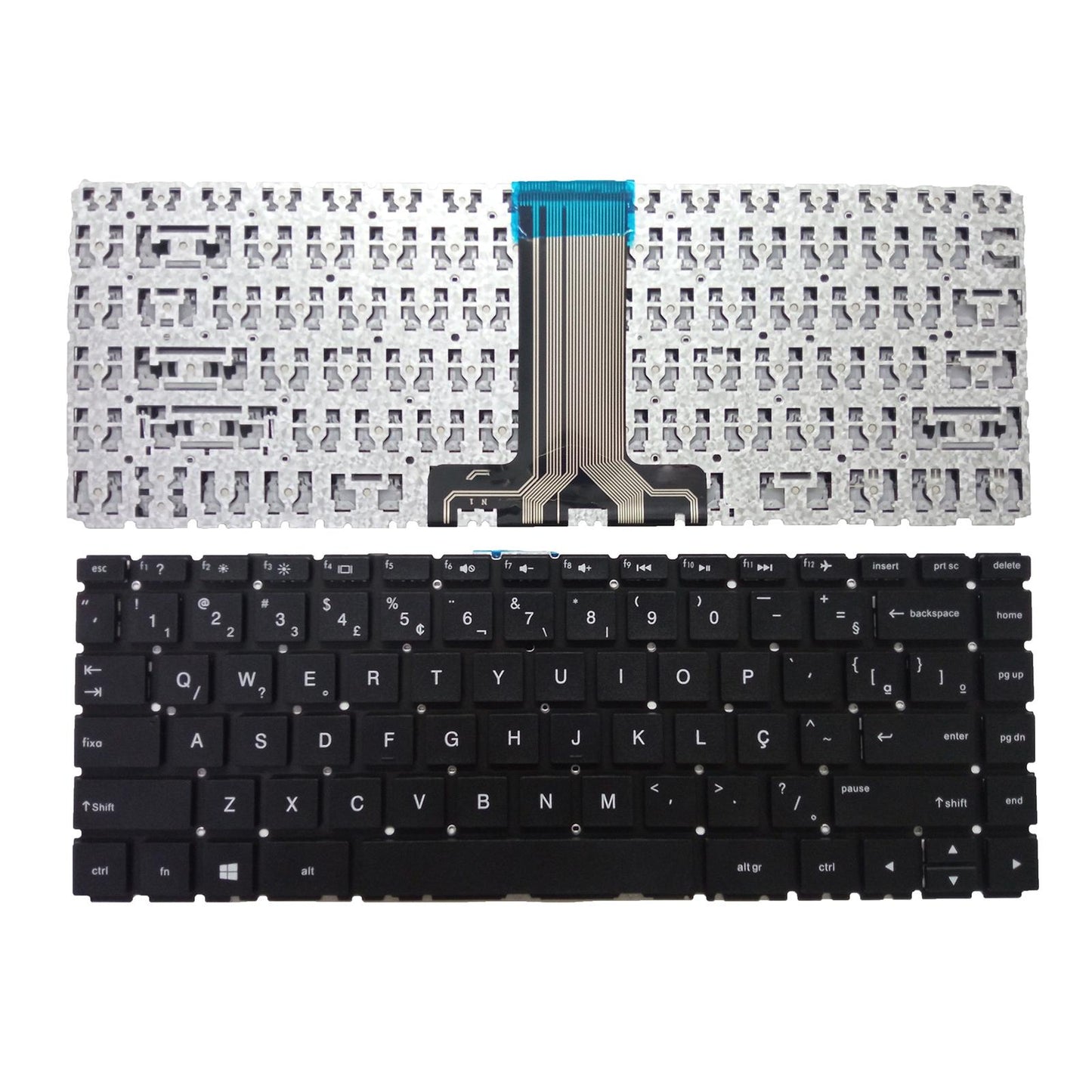 Replacement Keyboard BR Brazil Black for HP Pavilion x360 Q189 Accessory