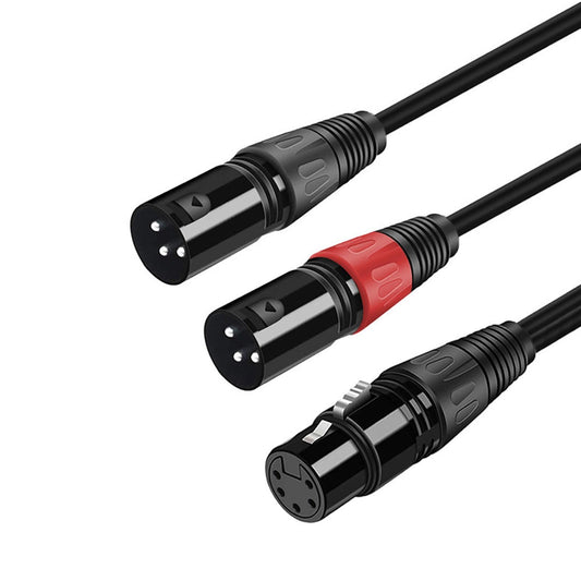 Dual DMX Male to XLR F Light for Speakers Power Amplifiers Dmx Stage Lights 3 meter