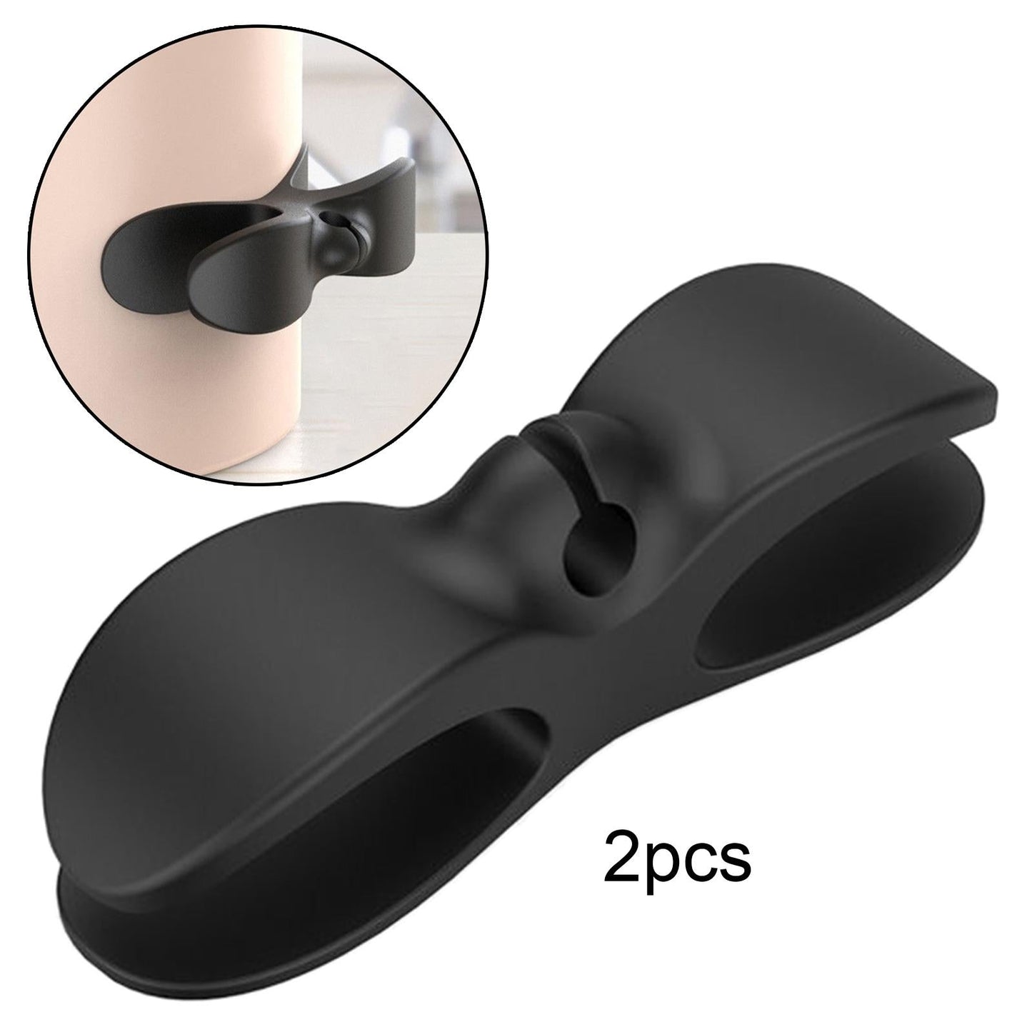 Kitchen Appliance Cable Winder Cable Holder Clip for Home Kitchen appliance Black
