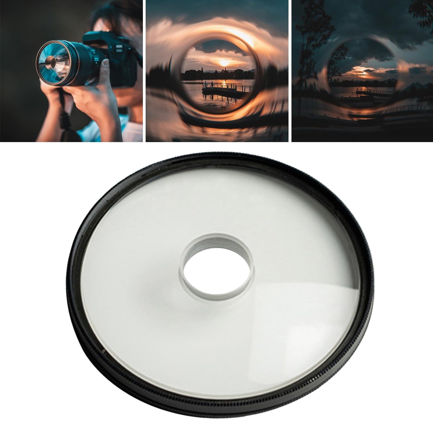 Camera Lens Filter Circular Lens Scratchproof Durable for Camera Replacement