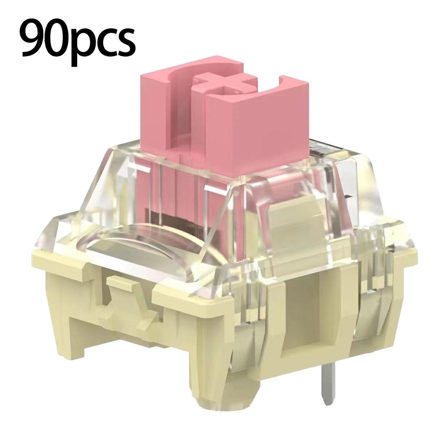 Mechanical Keyboard Switch Smooth Good Light Transmission for Ttc Gold Pink 90pcs