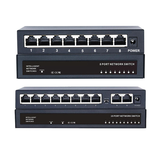 8 Port Gigabit Ethernet Switch Home Network Hub 1000Mbps for Home Dormitory
