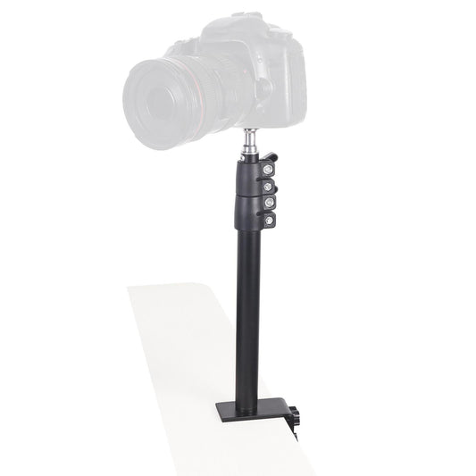 Adjustable Desk Mount Stand W/ 1/4 screws L clamp for light DSLR Desktop