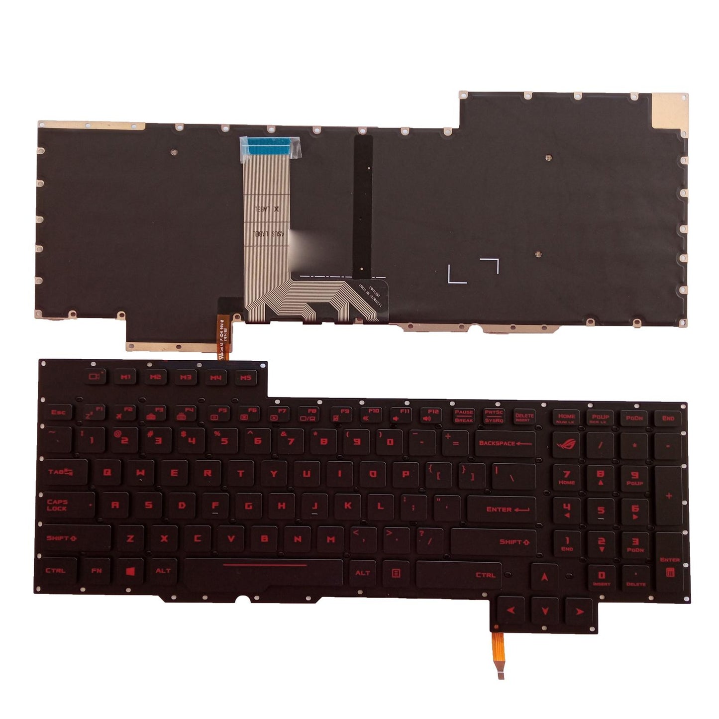 Professional Laptop Keyboard Black Replacement Spare Parts Premium for Gx700