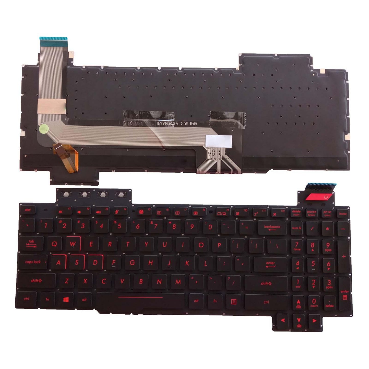 US Keyboard US Layout Backlit Matte for FX63 FX63V ZX63Ve FX503Vm