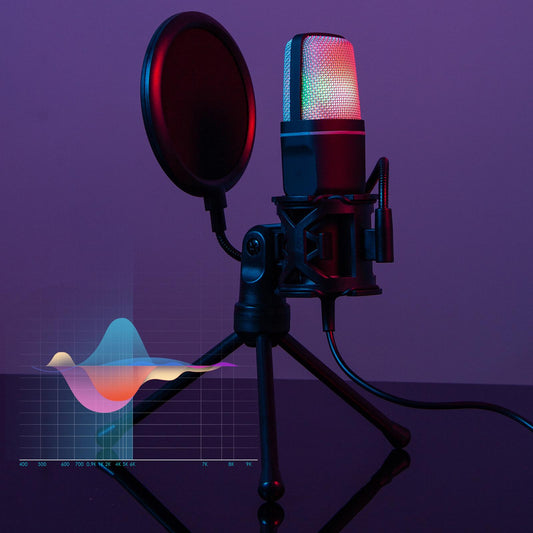 Condenser Microphone Noise Cancelling for Video Recording Gaming Streaming