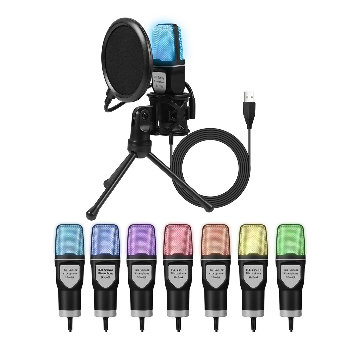 Condenser Microphone Noise Cancelling for Video Recording Gaming Streaming