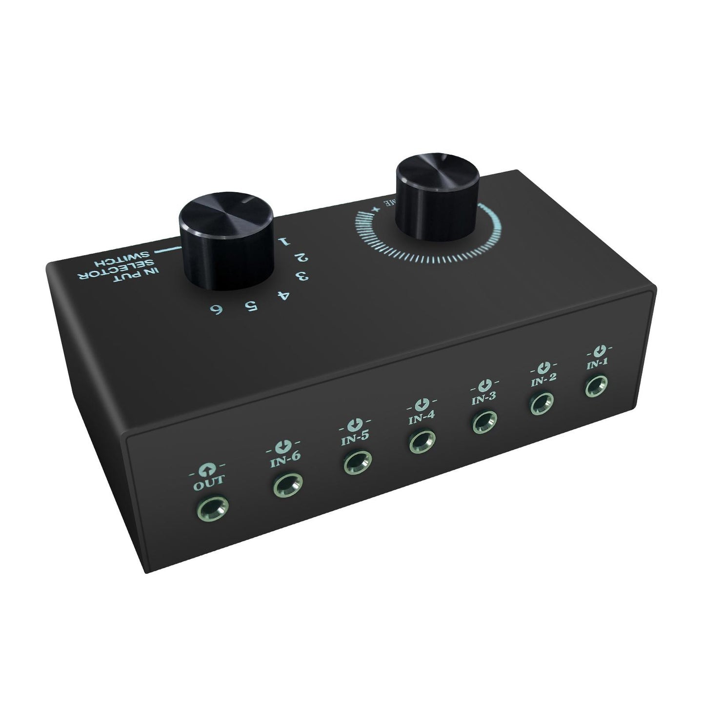 Audio Switch Audio Switcher Box 6 in 1 Out Portable Compact for Laptop Phone