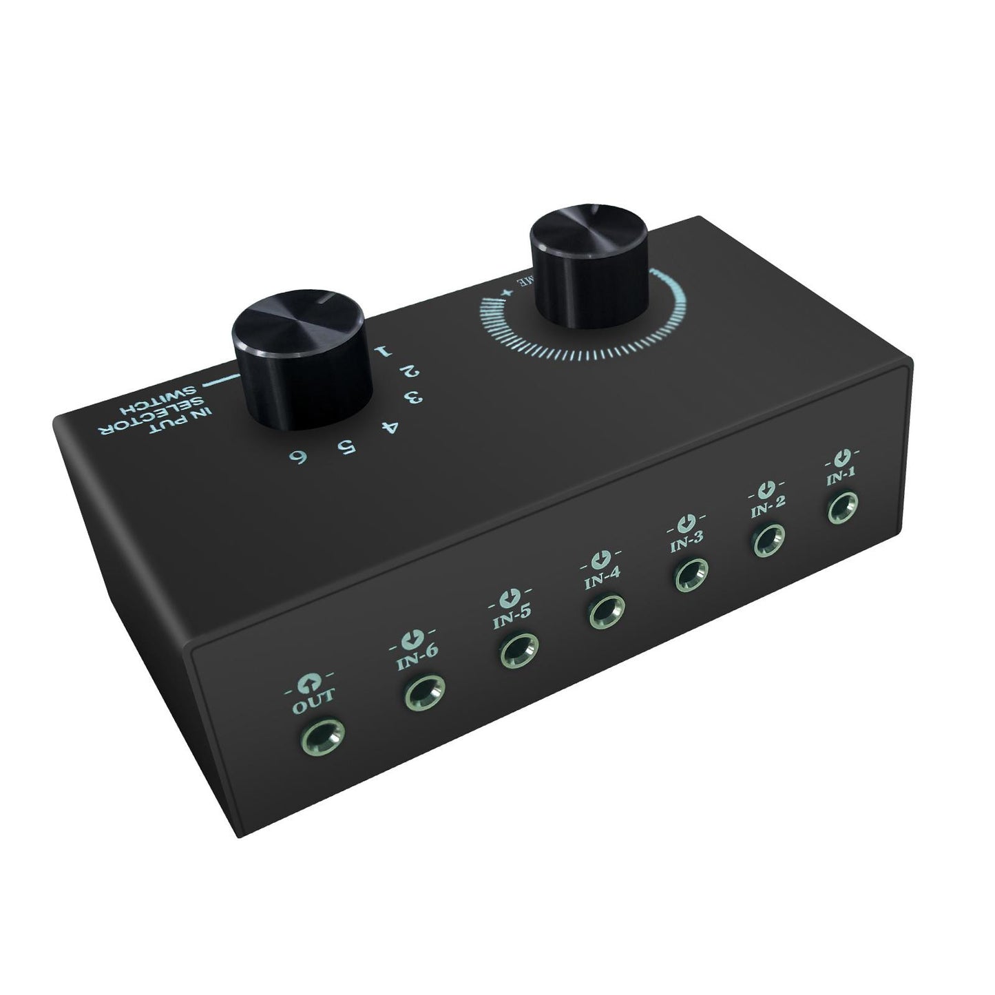 Audio Switch Audio Switcher Box 6 in 1 Out Portable Compact for Laptop Phone