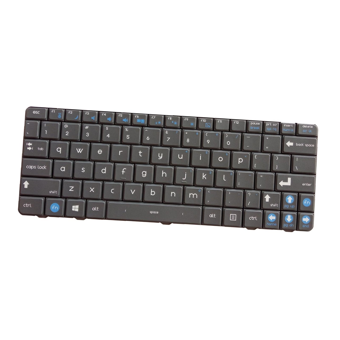 US Layout Laptop Keyboard Direct Replaces for N230 N210 Accessory Gray