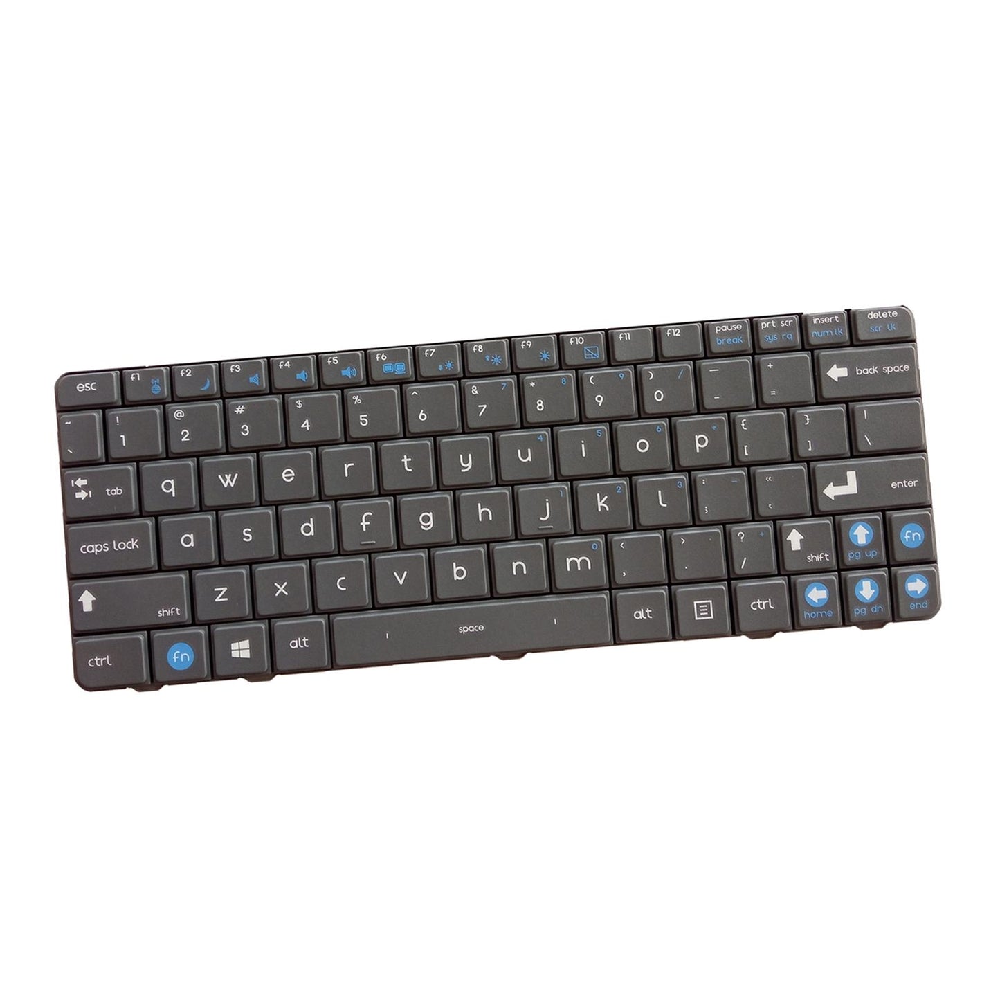 US Layout Laptop Keyboard Direct Replaces for N230 N210 Accessory Gray