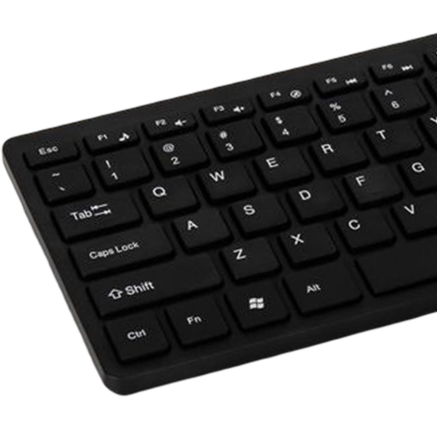 Keyboard and Mouse US Layout Stable Signal mute for Notebook Desktop Black