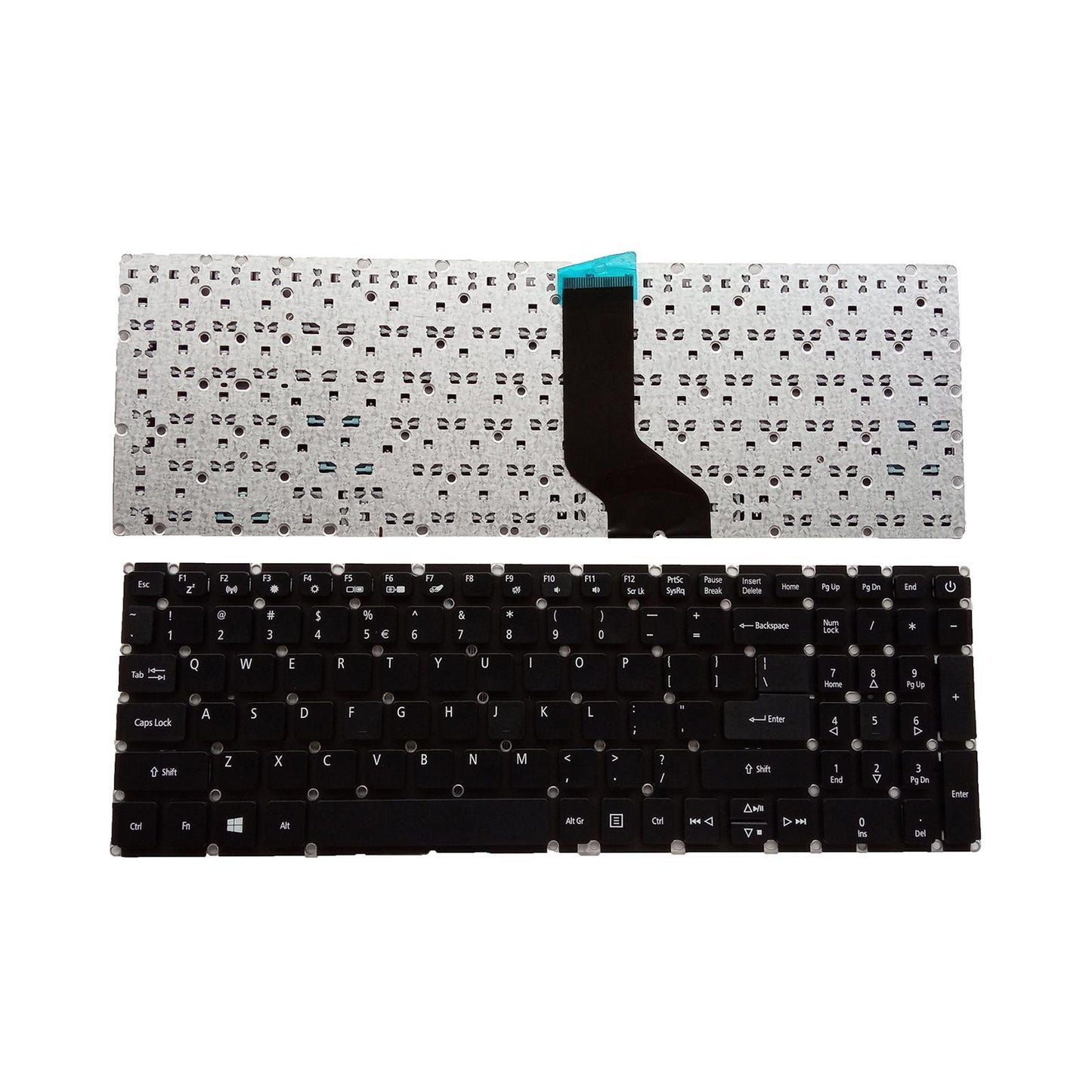 Replacement Keyboard US Layout Black for 3 Replaces Computer