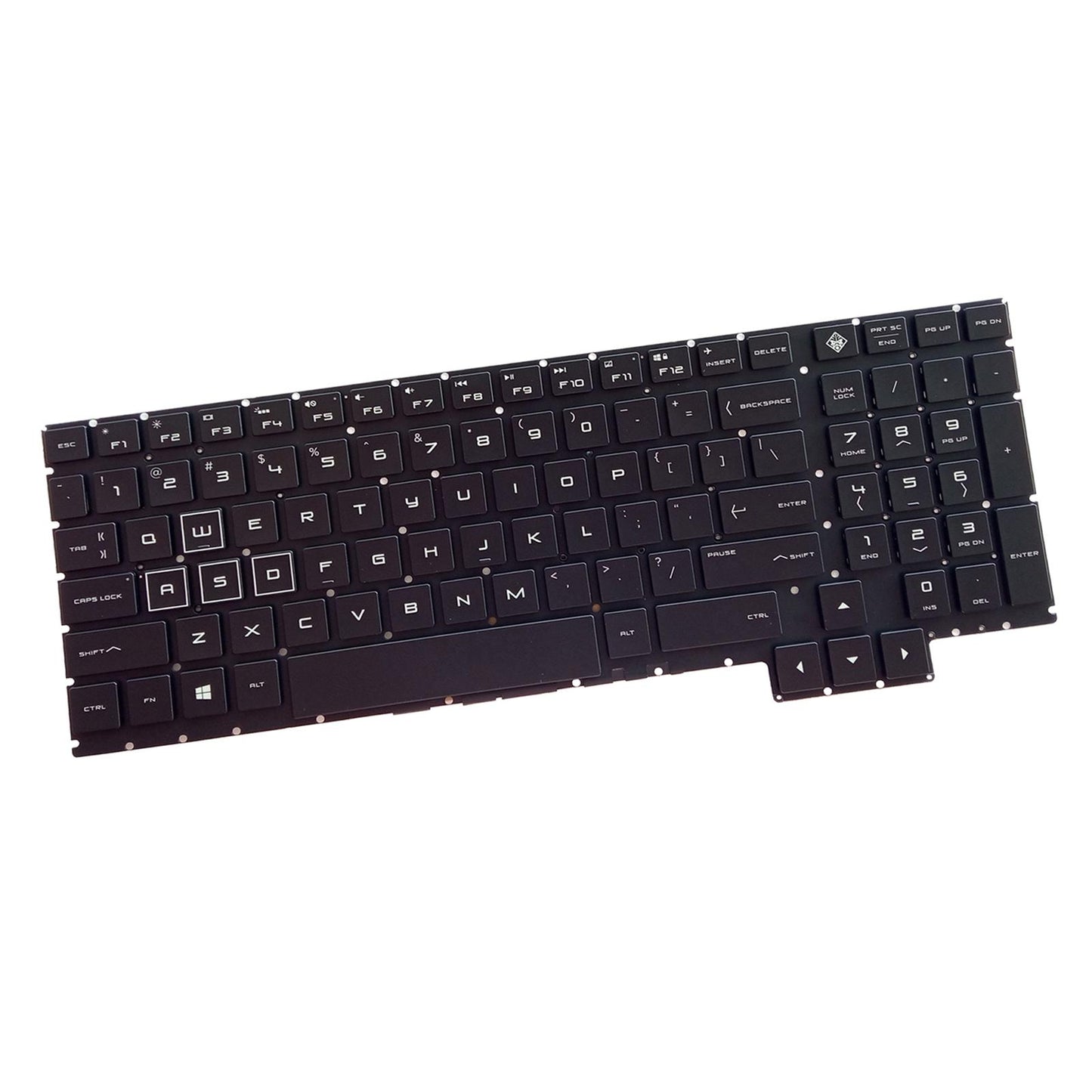 Sturdy US Layout Keyboard Plastic with Backlight for 15-Ce199NR 15-Ce198WM