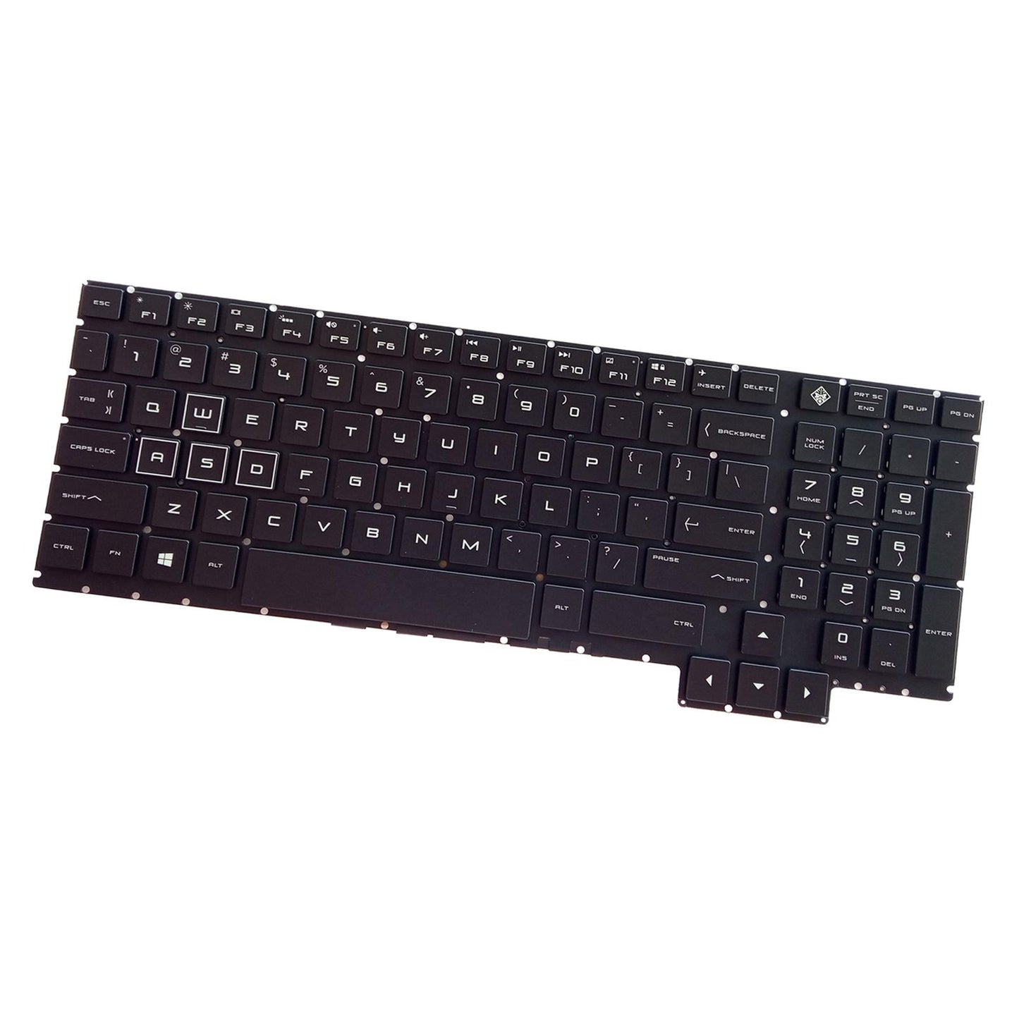 Sturdy US Layout Keyboard Plastic with Backlight for 15-Ce199NR 15-Ce198WM