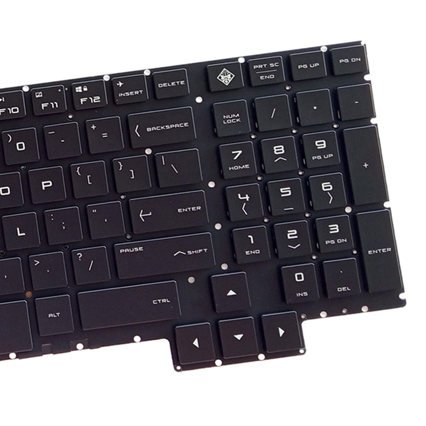 Sturdy US Layout Keyboard Plastic with Backlight for 15-Ce199NR 15-Ce198WM