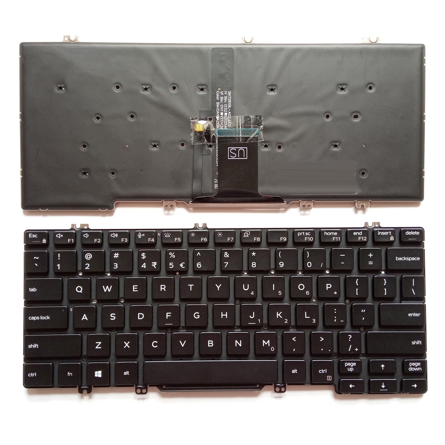 Replacement Keyboard English with Backlit for Dell Latitude 7300 E7300 5300