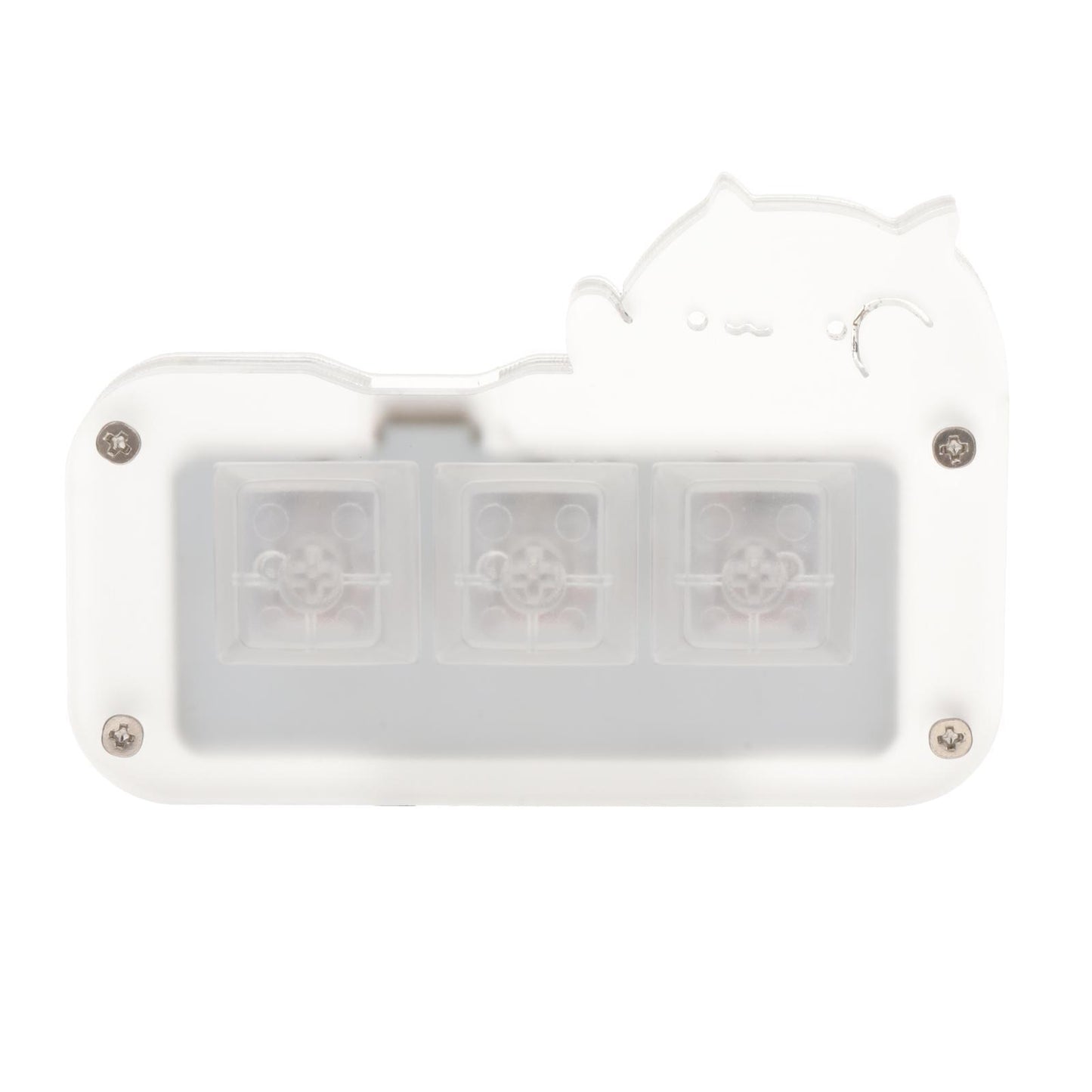 Mini 3 Key Game Keypad Macro Programmable RGB LED Backlit Transparent Keycap Crystal Switch