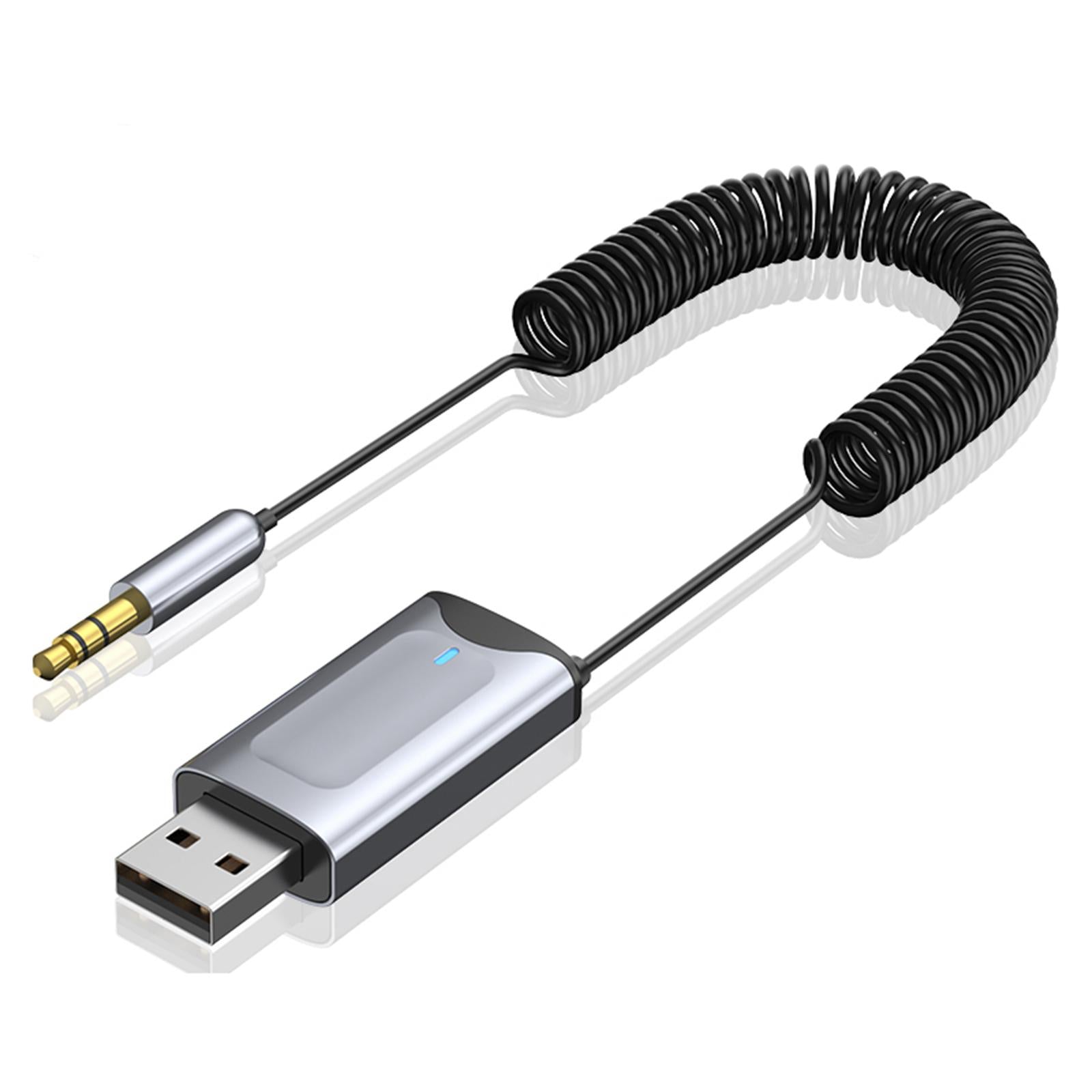 Car USB AUX Receiver Adapter 3.5mm Audio Stereo Receiver for Car Headphones