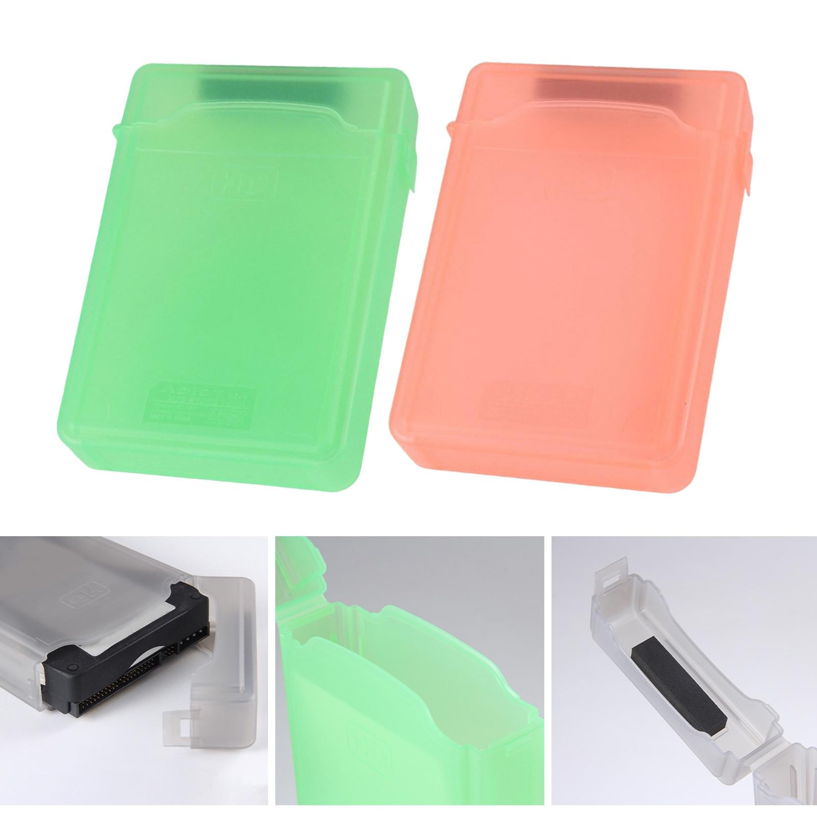 Travel 3.5'' SATA Hard Disk Drive HDD Case Waterproof Impact Resistant Green