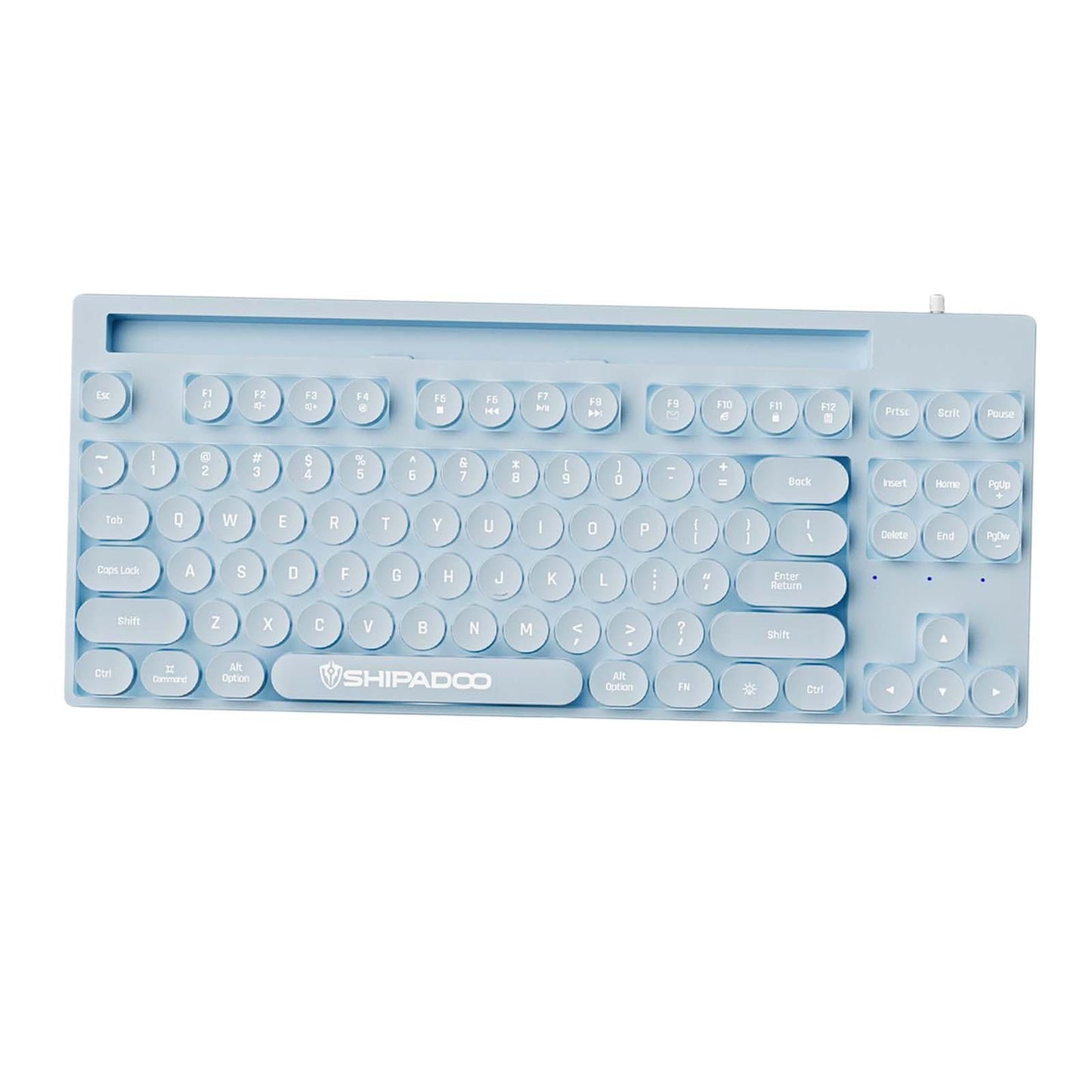 Mechanical Gaming Keyboard Rainbow Backlit for Gamer Office Worker Desktop Blue