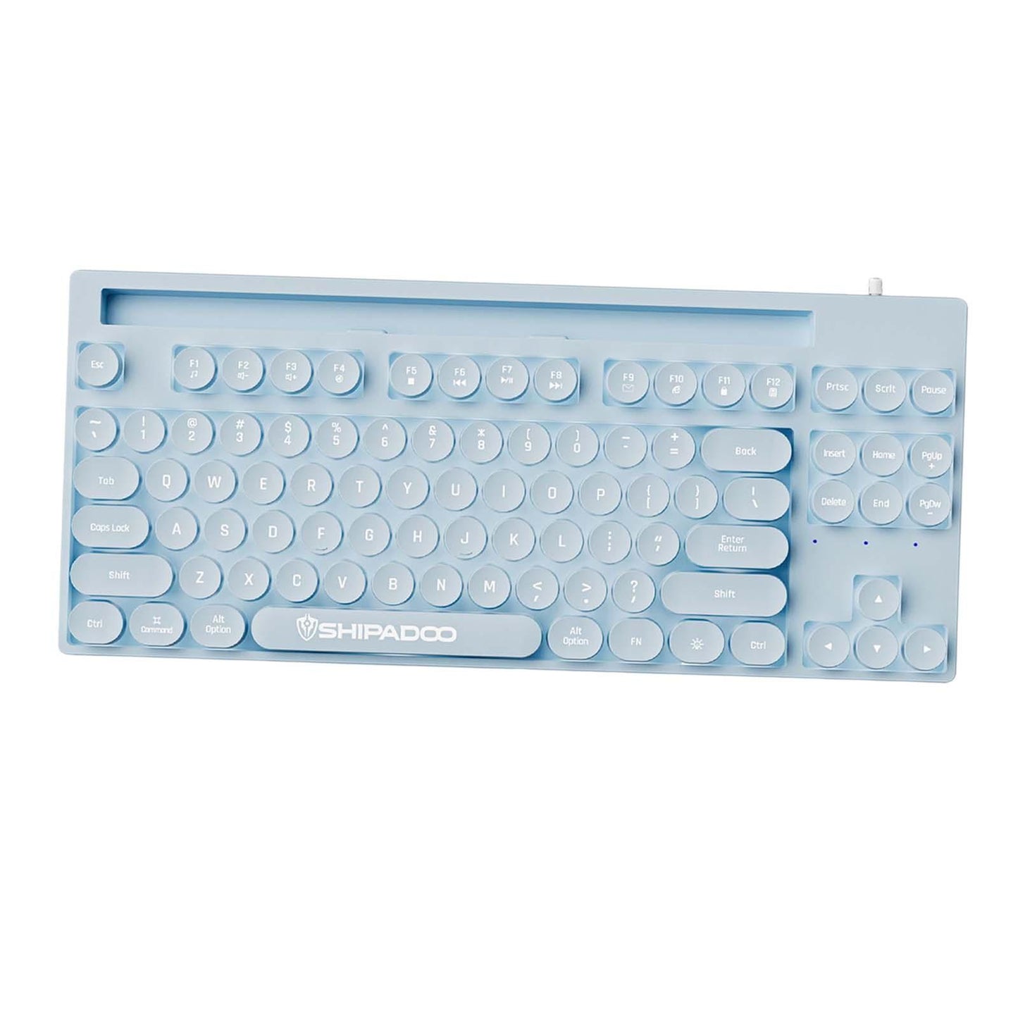 Mechanical Gaming Keyboard Rainbow Backlit for Gamer Office Worker Desktop Blue