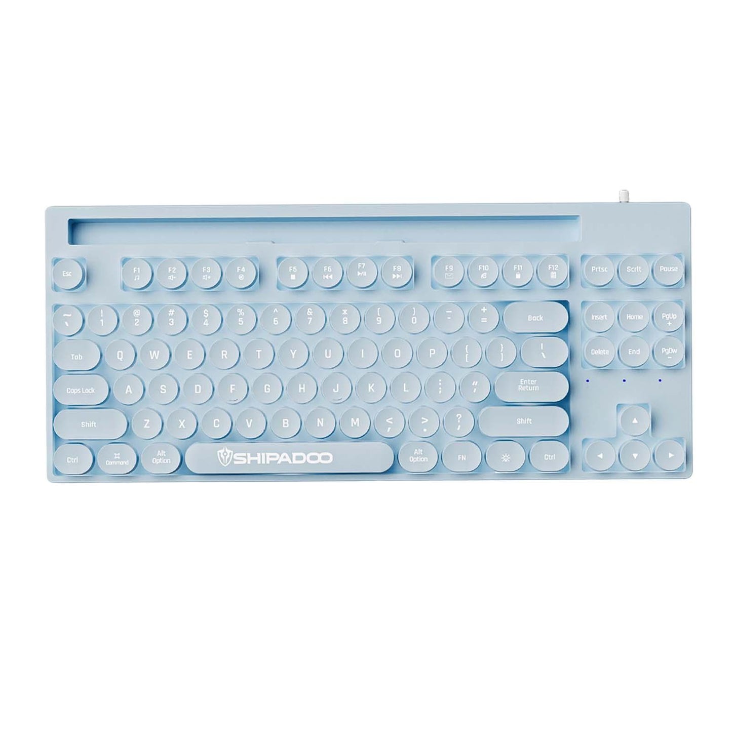 Mechanical Gaming Keyboard Rainbow Backlit for Gamer Office Worker Desktop Blue