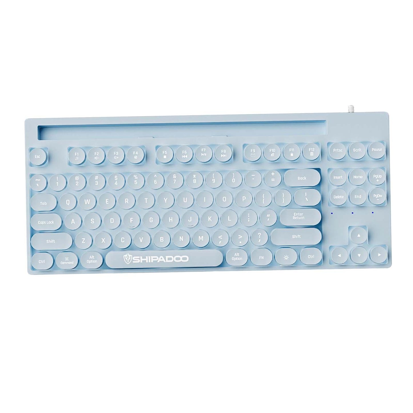 Mechanical Gaming Keyboard Rainbow Backlit for Gamer Office Worker Desktop Blue