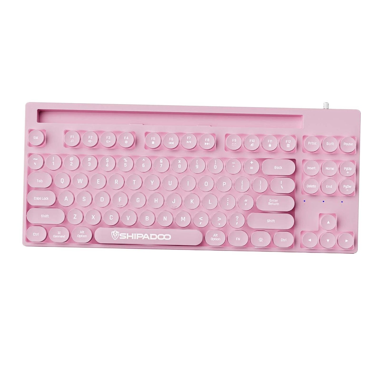 Mechanical Gaming Keyboard Rainbow Backlit for Gamer Office Worker Desktop Pink
