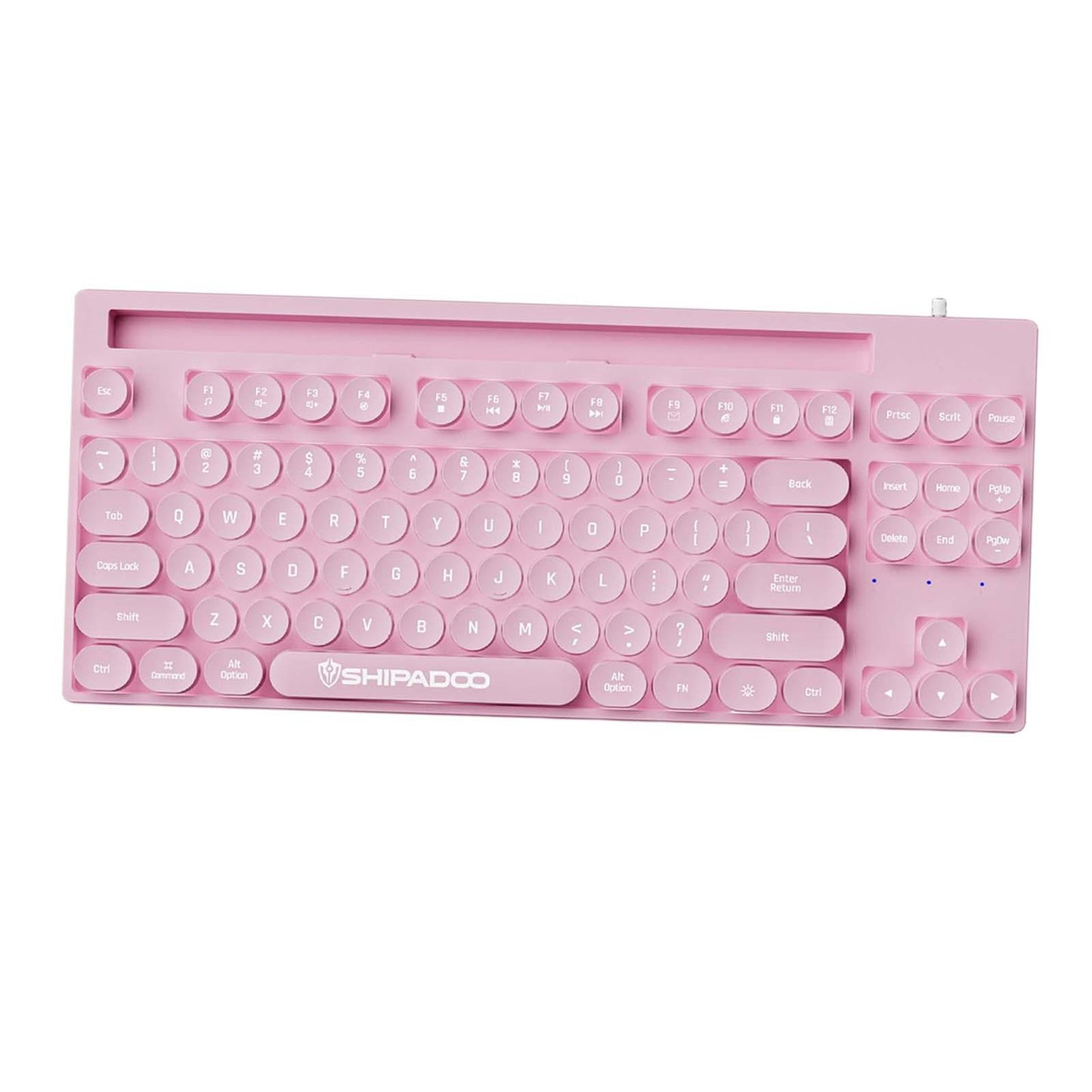 Mechanical Gaming Keyboard Rainbow Backlit for Gamer Office Worker Desktop Pink