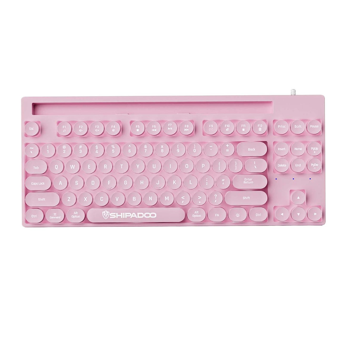 Mechanical Gaming Keyboard Rainbow Backlit for Gamer Office Worker Desktop Pink