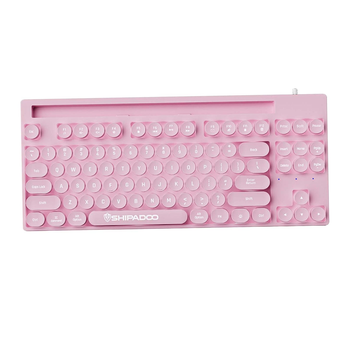 Mechanical Gaming Keyboard Rainbow Backlit for Gamer Office Worker Desktop Pink