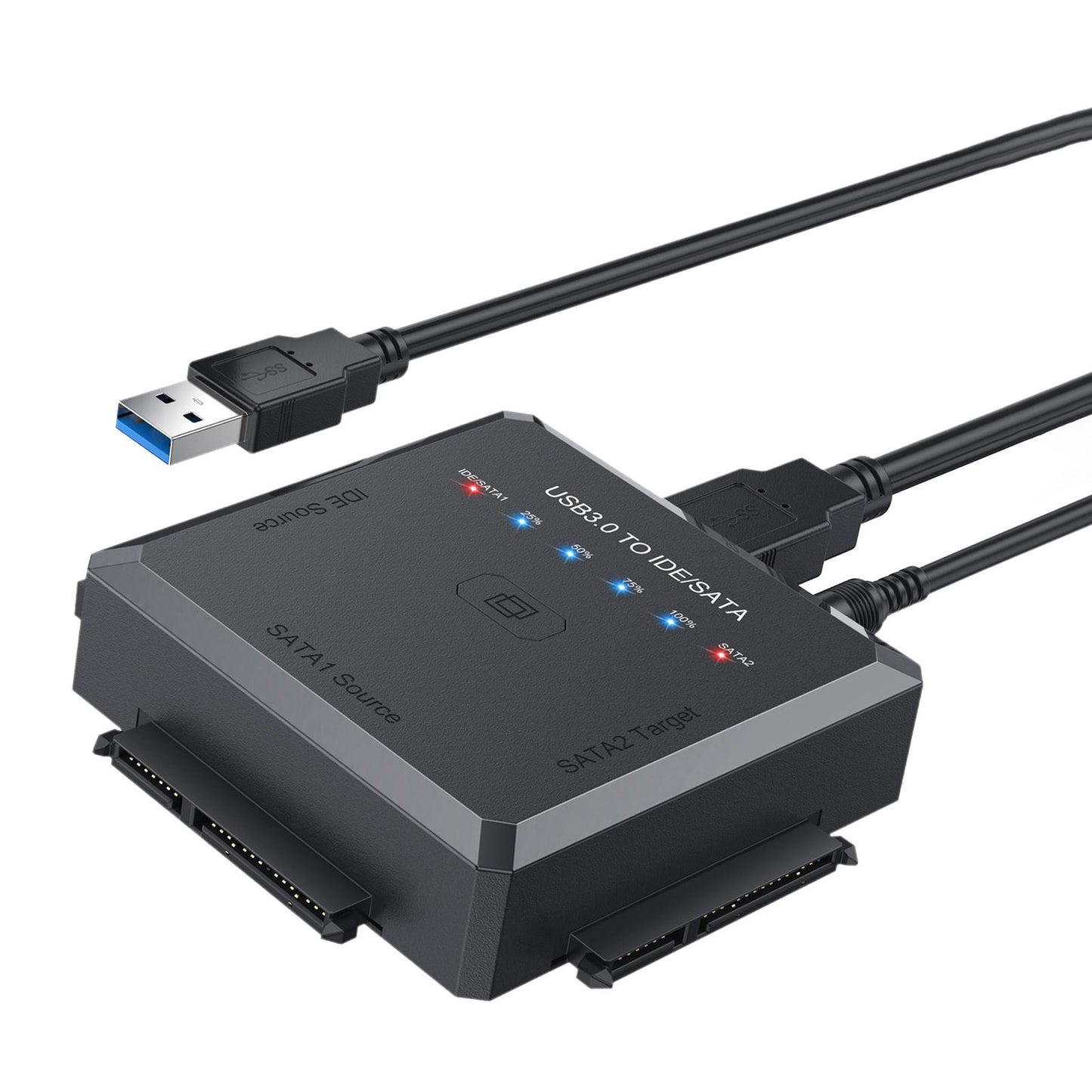 USB3.0 to IDE/SATA Converter UK Plug Hard Drive Reader Cable for DVD ROM