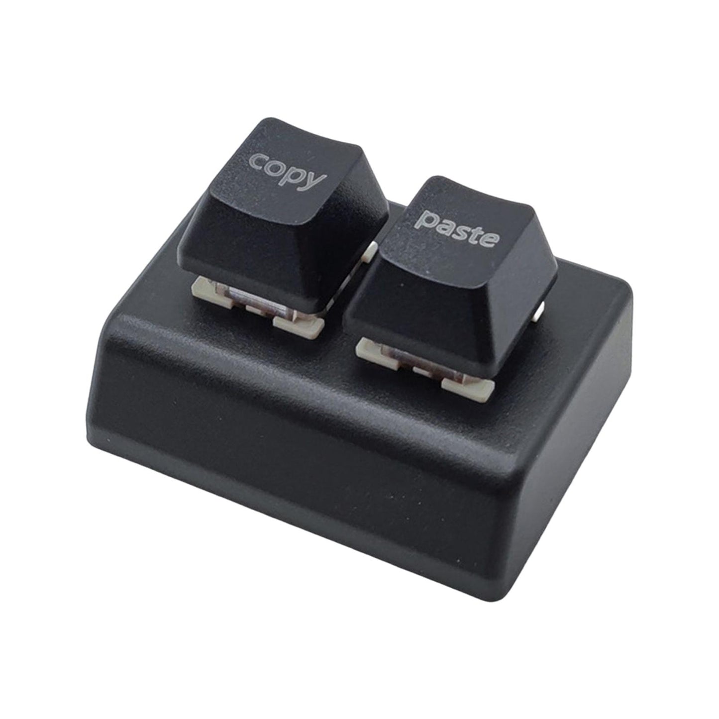 Copy and Paste 2 Key Keyboard Red Switches USB Mini 2 Key Keypad for Drawing Black
