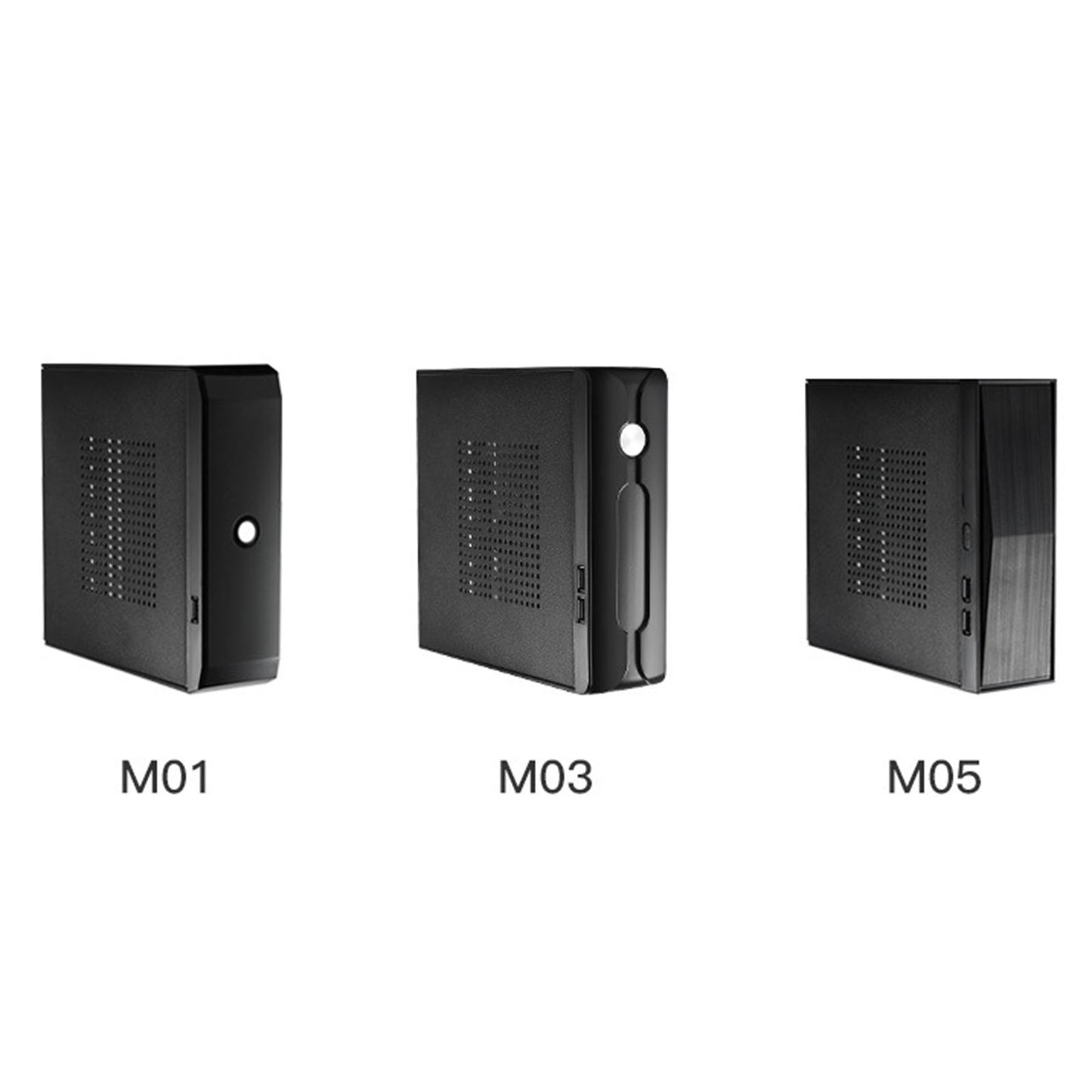 Mini ITX Case Professional Metal 2.0 USB Compact Computer Case for Office M01