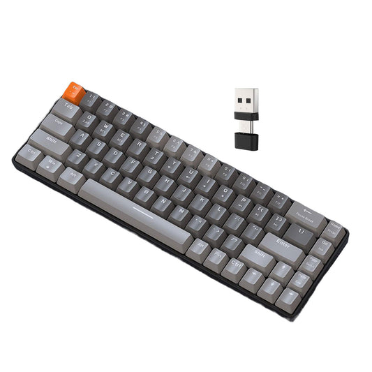 Mechanical Keyboard 2 Connection Methods PBT Key Caps Keypad for Laptop Style D