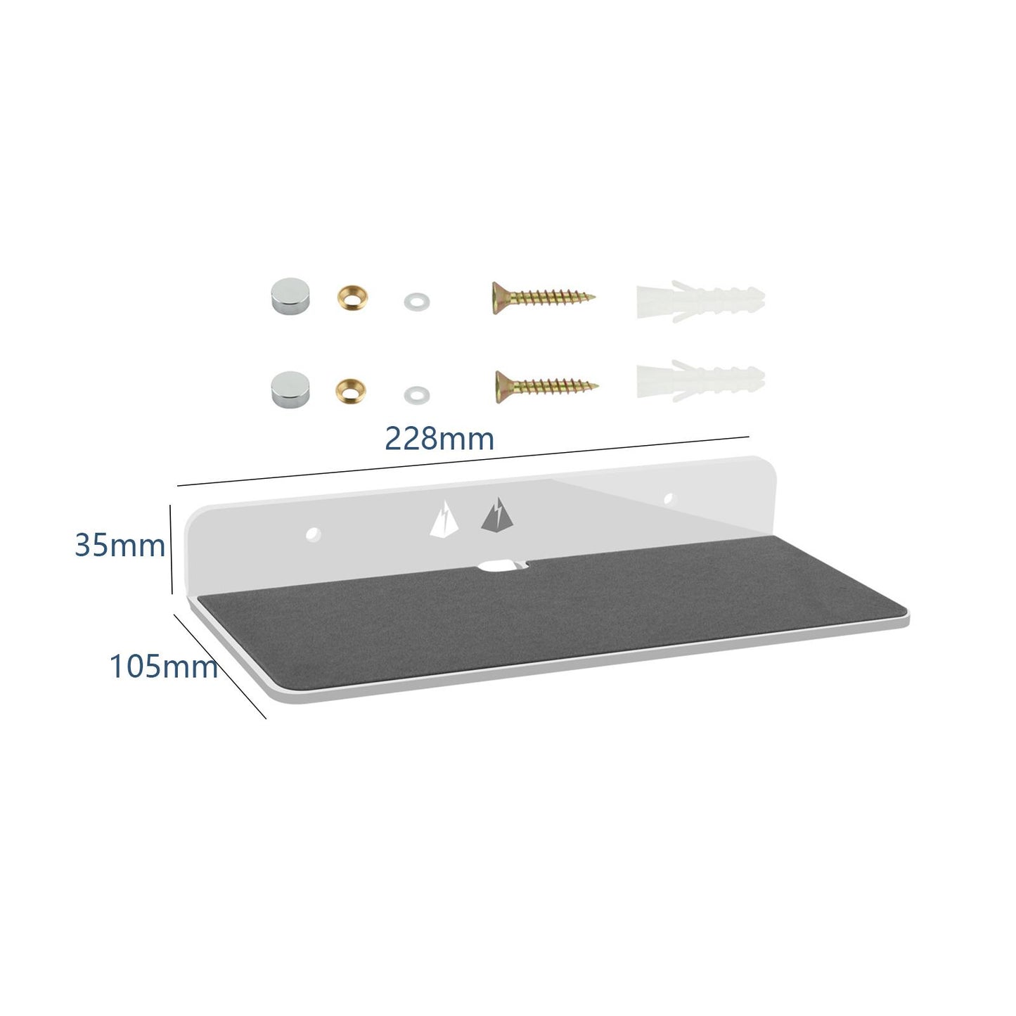Speaker Stand Hanger wall Mount for Sound Bars Speakers White