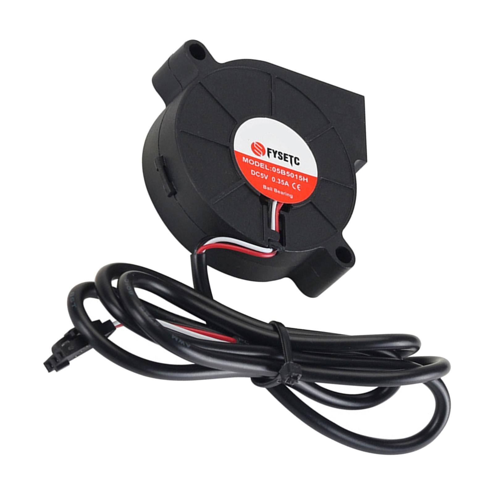 Turbo Cooler Fan Replacement Dual Ball Bearing DC Fan for MK3S 5015 5V Black