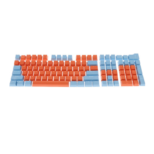 Keycaps Set Backlit Two Color Key Caps for Mechanical Keyboards 980K 87 Keys Light Blue,Orange