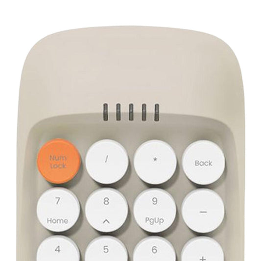 Laptop Number Keyboard for Laptop Rechargeable Accounting 2.4G Number Keypad beige