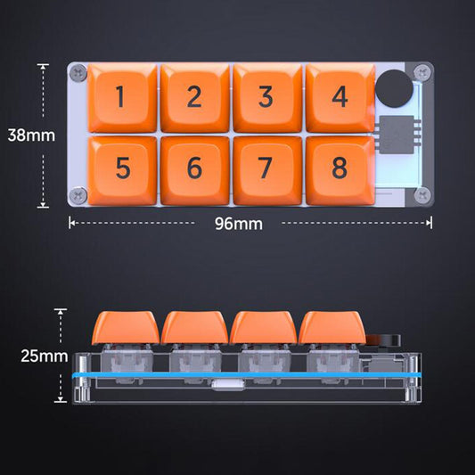 Game Keypad Ergonomic Design with 1 M USB Cable Programming Macro Pad Keypad