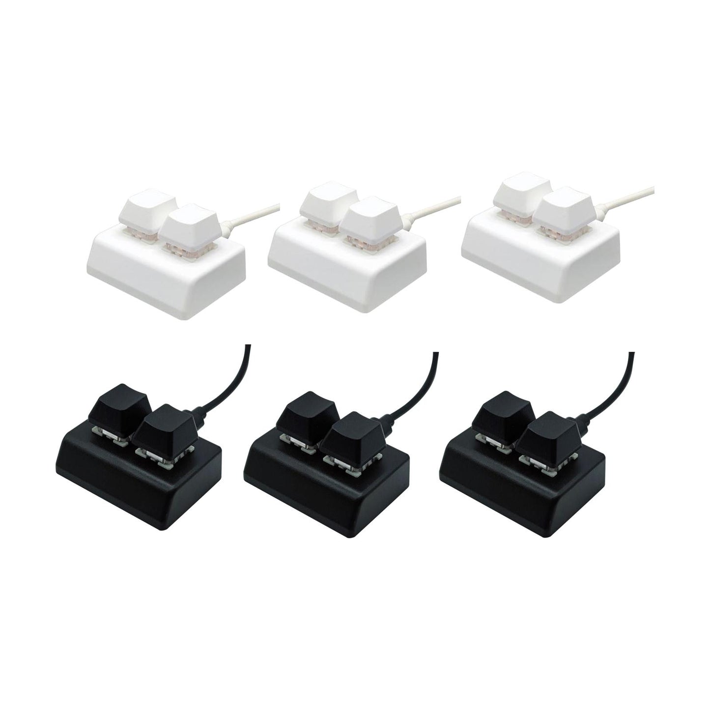 Mechanical Gaming Keyboard Backlit 2 Key for Audio Programming Gaming Switch White