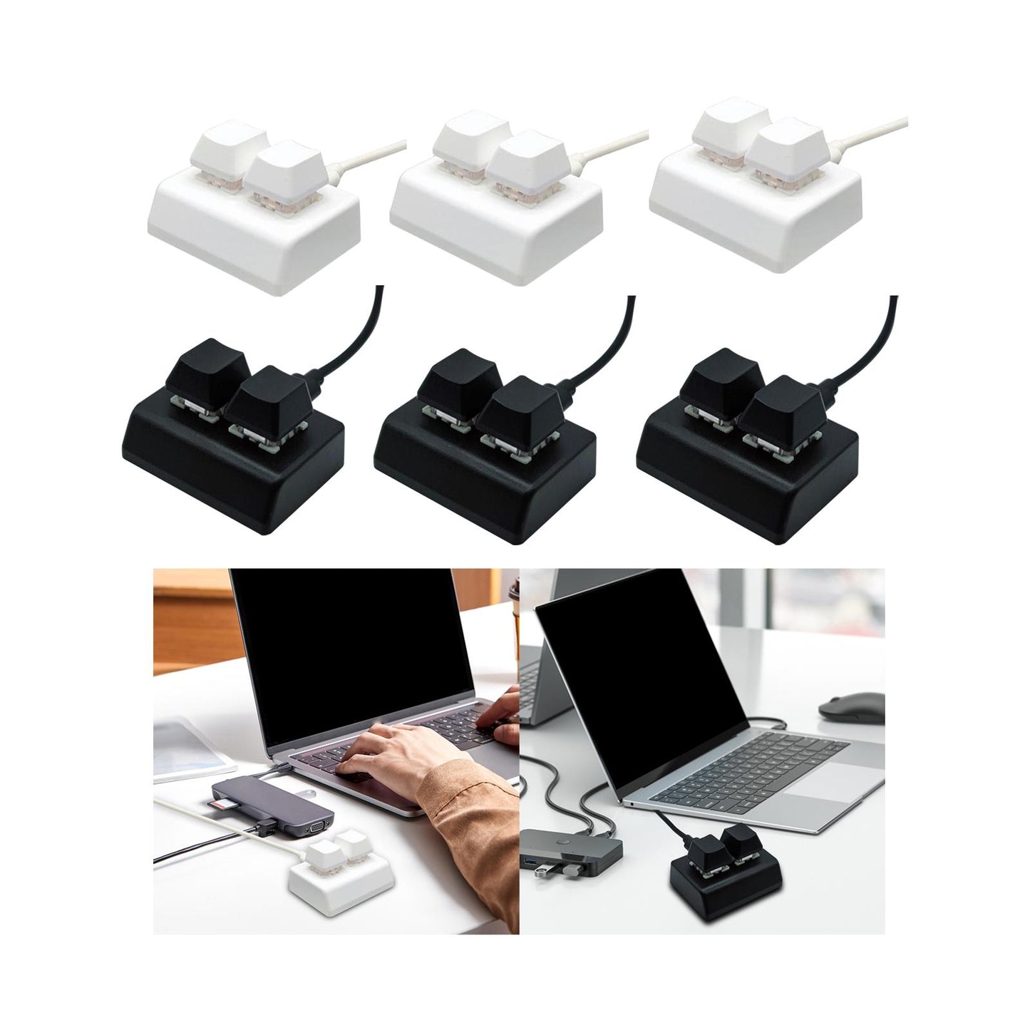 Mechanical Gaming Keyboard Backlit 2 Key for Audio Programming Gaming Switch White